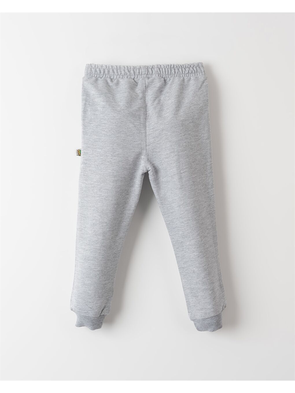 Gri Beli Lastikli Baskılı Erkek Bebek Jogger Eşofman Altı-1