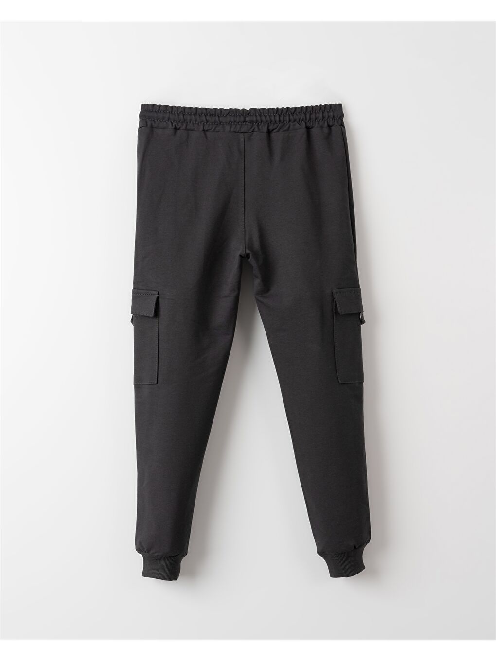 Gri Beli Lastikli Erkek Çocuk Jogger Eşofman Altı-1