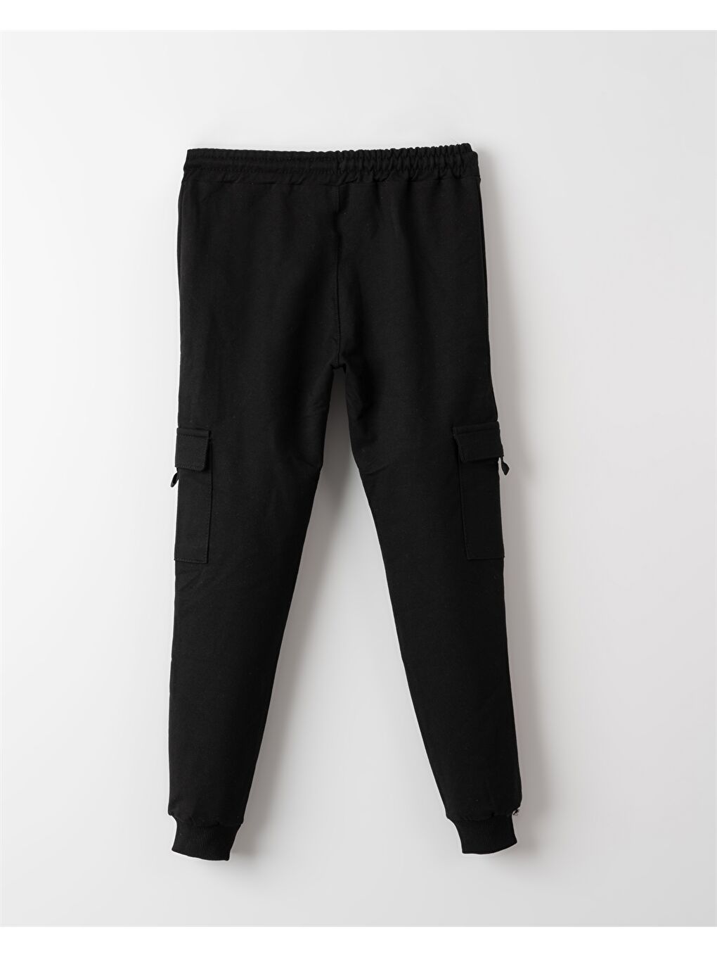 Siyah Beli Lastikli Erkek Çocuk Jogger Eşofman Altı-1