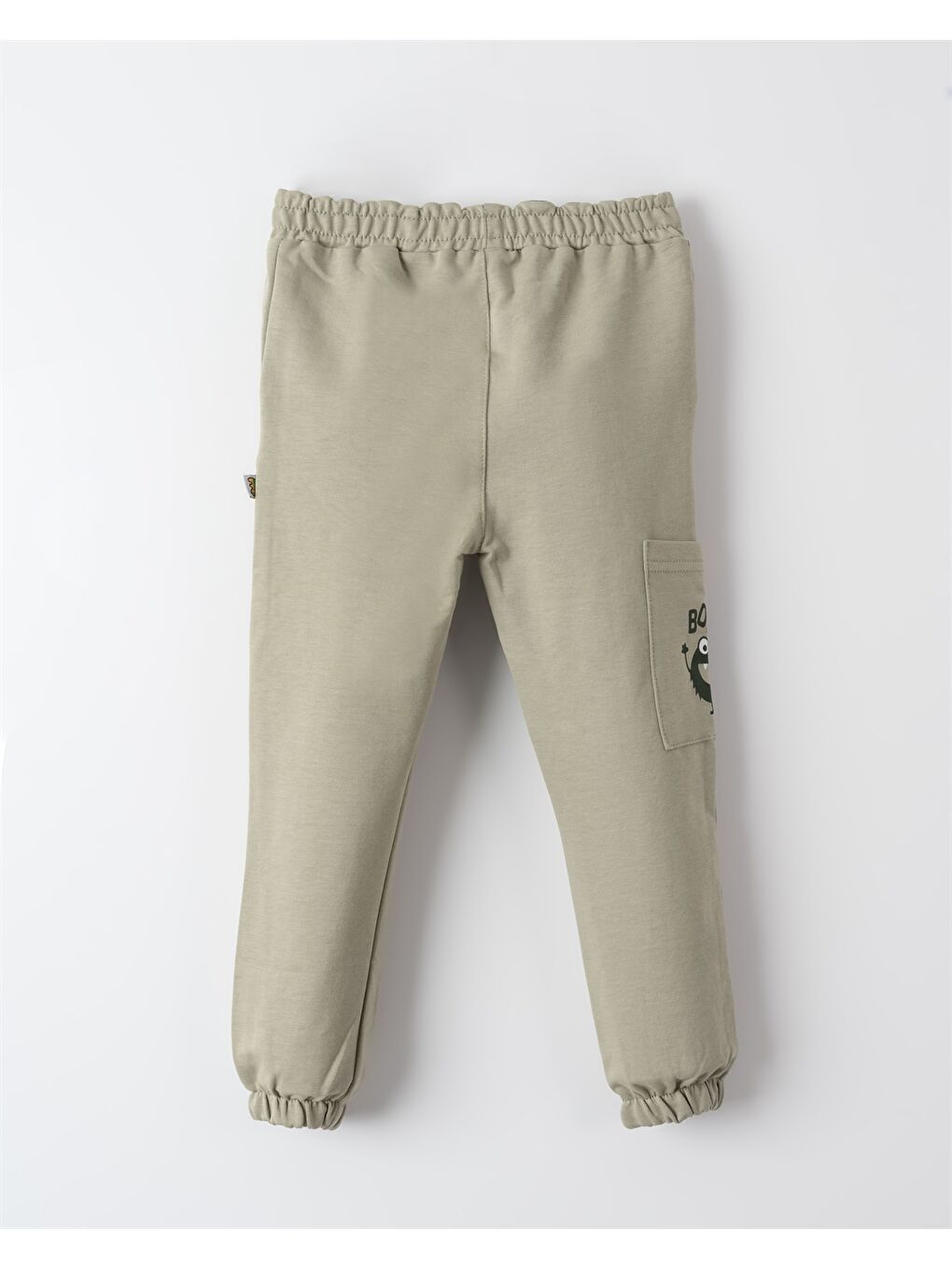 Yeşil Beli Lastikli Erkek Bebek Jogger Eşofman Altı-1