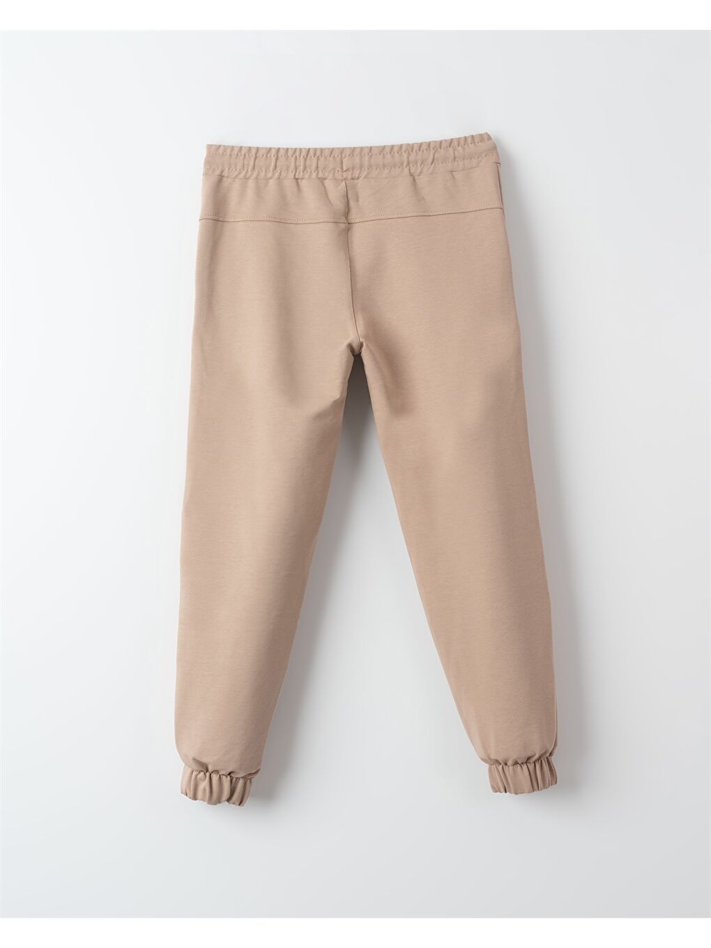 Bej Beli Lastikli Baskılı Erkek Çocuk Jogger Eşofman Altı-1