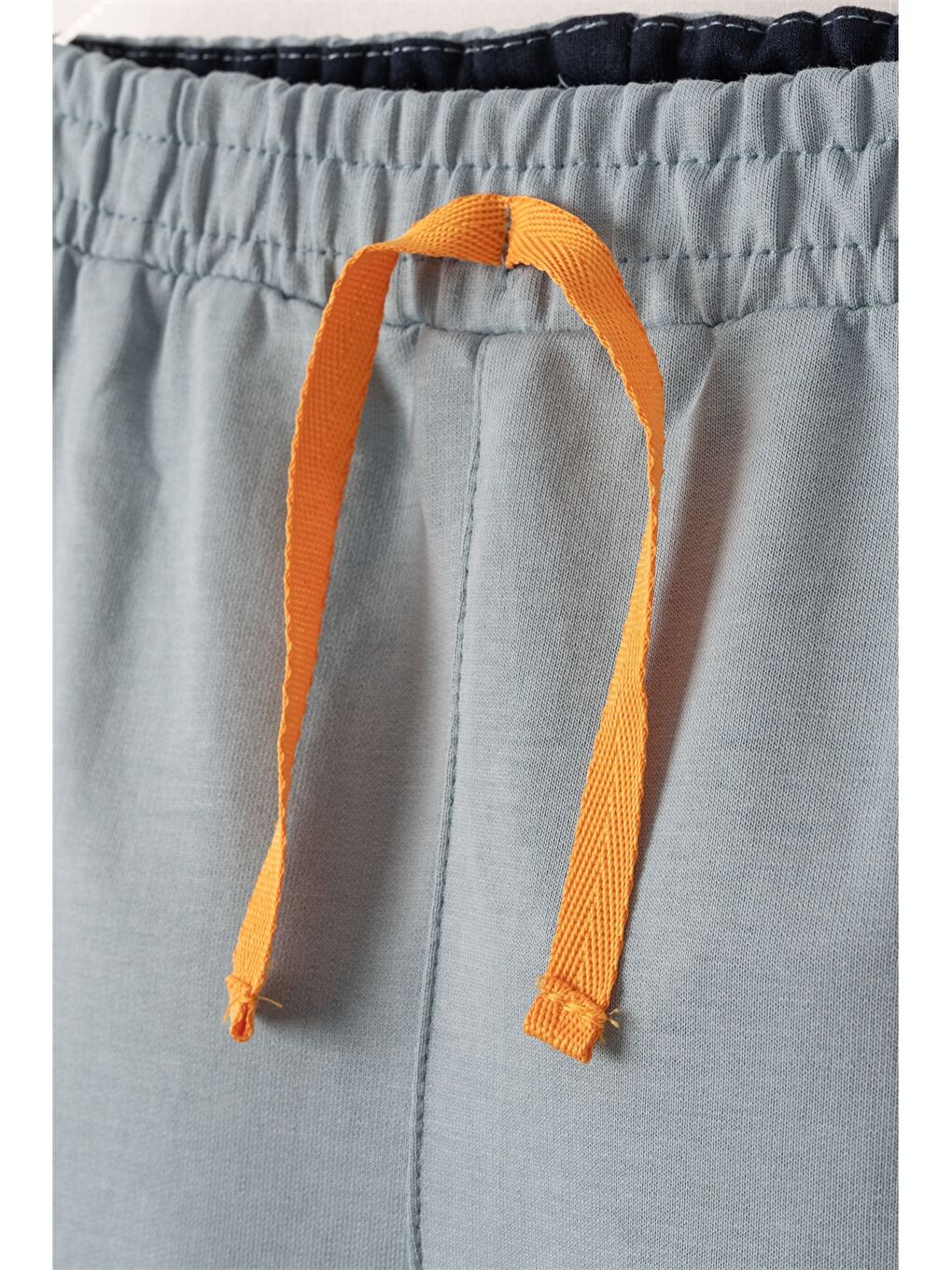 Petrol Beli Lastikli Desenli Erkek Bebek Jogger Eşofman Altı-2