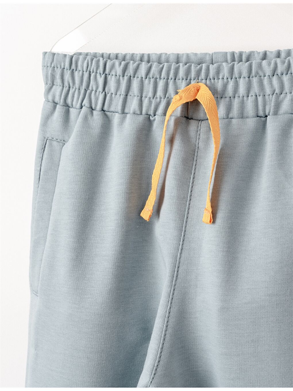 Mavi Beli Lastikli Desenli Erkek Bebek Jogger Eşofman Altı-3