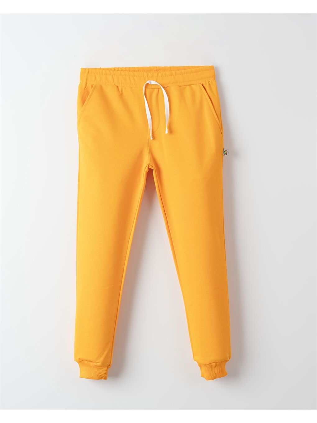 Kahverengi Beli Lastikli Kız Bebek Jogger Eşofman Alt