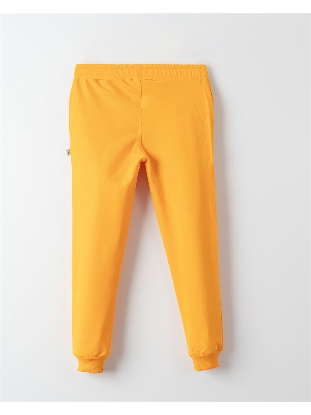 Kahverengi Beli Lastikli Kız Bebek Jogger Eşofman Alt-1