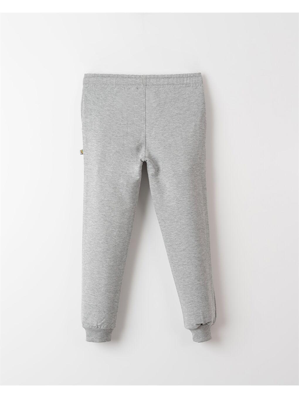 Gri Beli Lastikli Kız Bebek Jogger Eşofman Alt-1