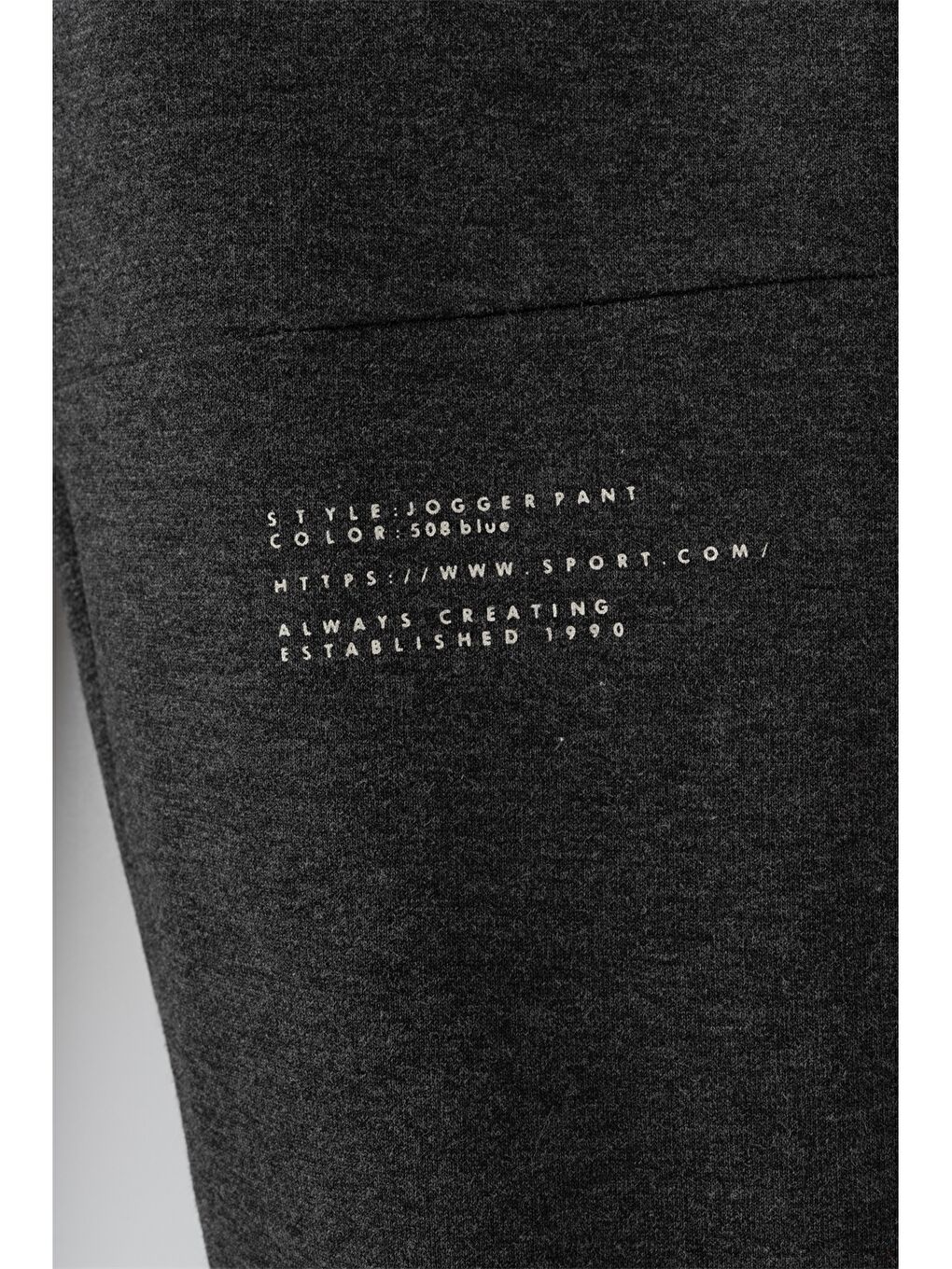 Antrasit Beli Lastikli Baskılı Erkek Çocuk Jogger Eşofman Altı-2