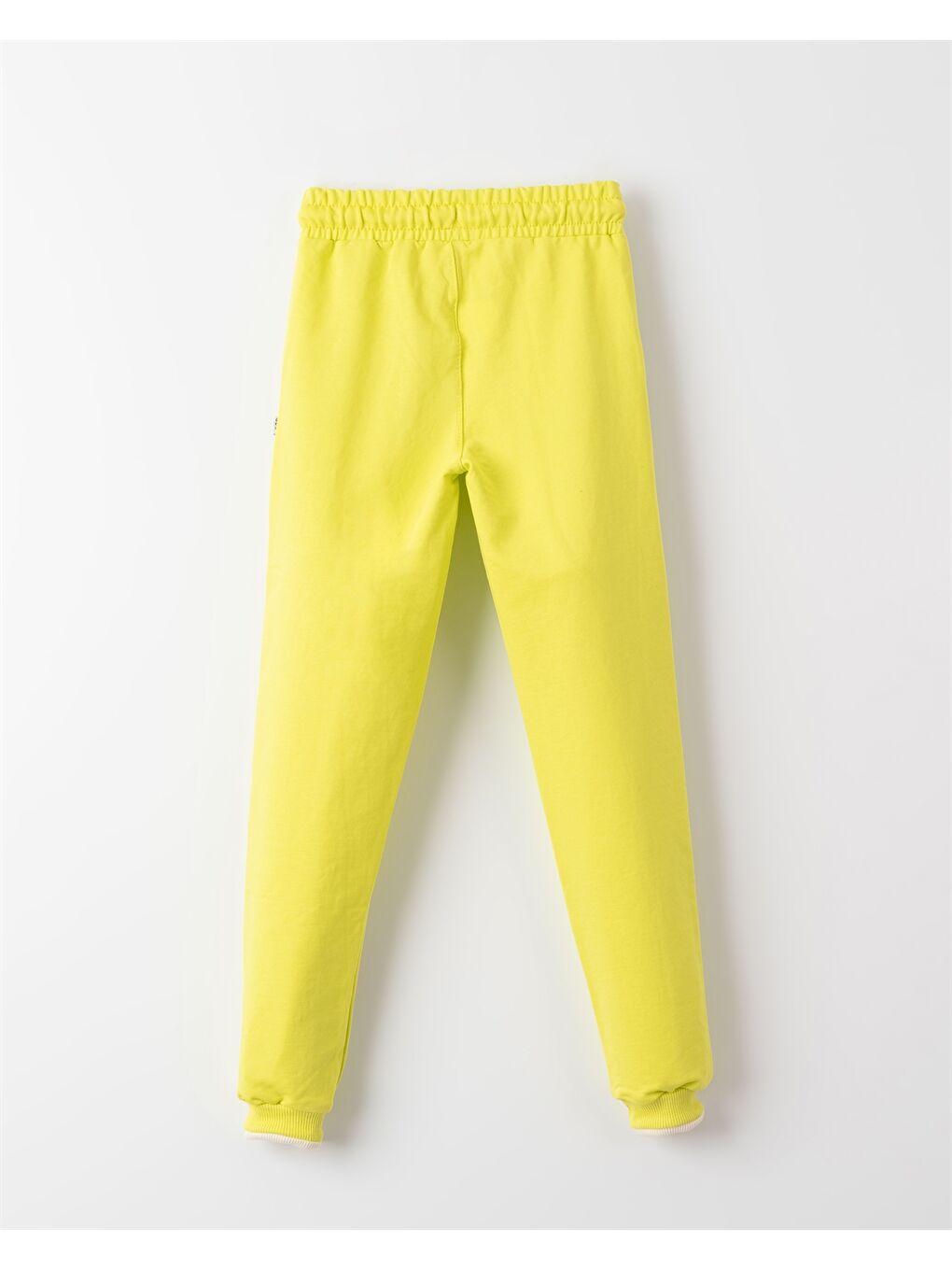 Sarı Beli Lastikli Baskılı Kız Çocuk Jogger Eşofman Altı-1