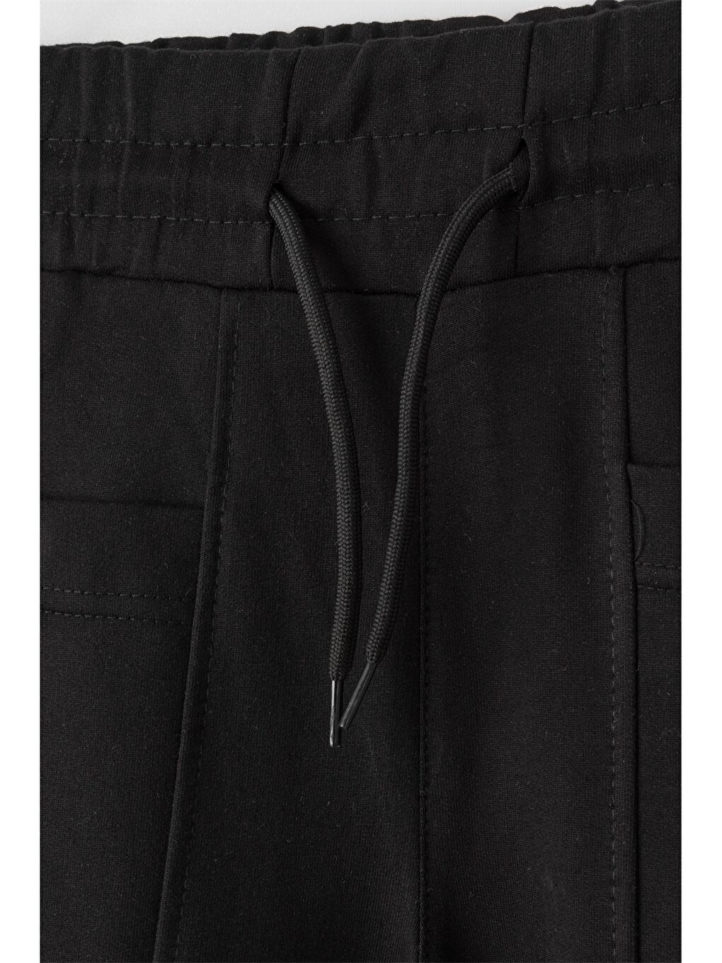 Siyah Beli Lastikli Kız Çocuk Jogger Eşofman Altı-3