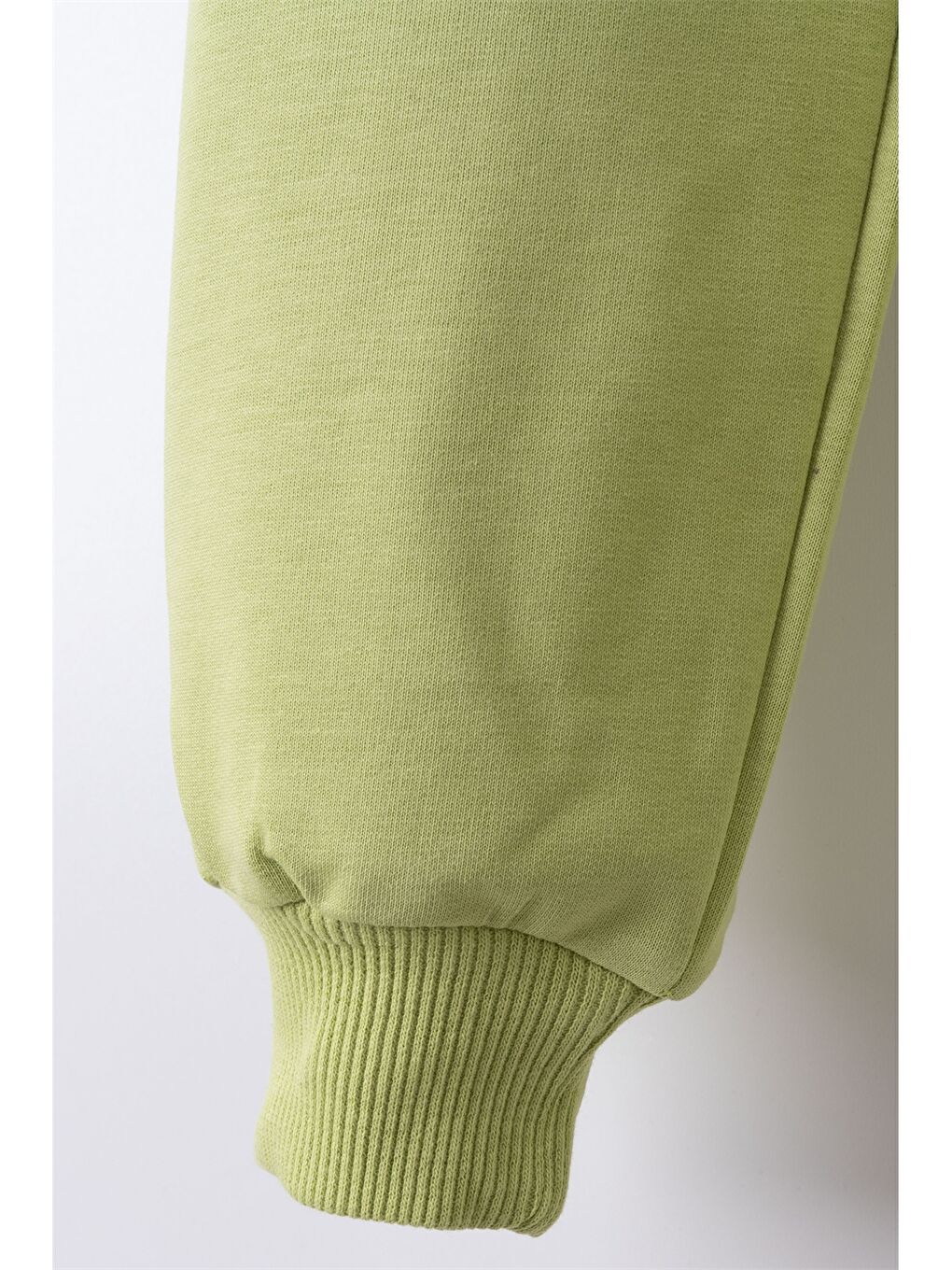 Yeşil Beli Lastikli Kız Çocuk Jogger Eşofman Altı-3