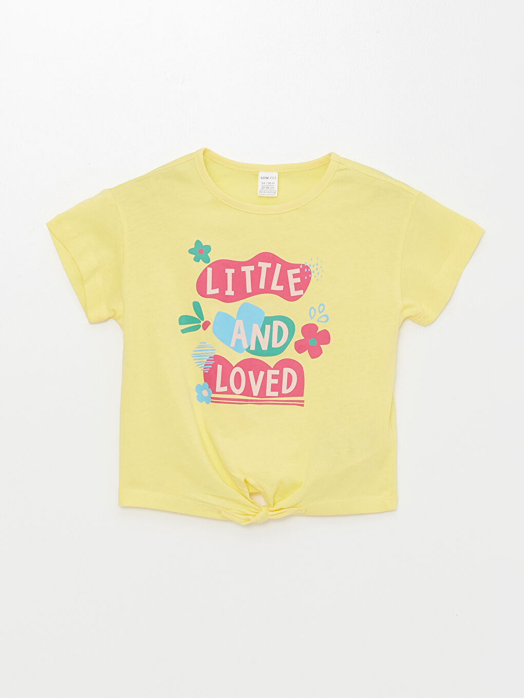 Crew Neck Short Sleeve Baby Girl T-Shirt -S4KM09Z1-FSG