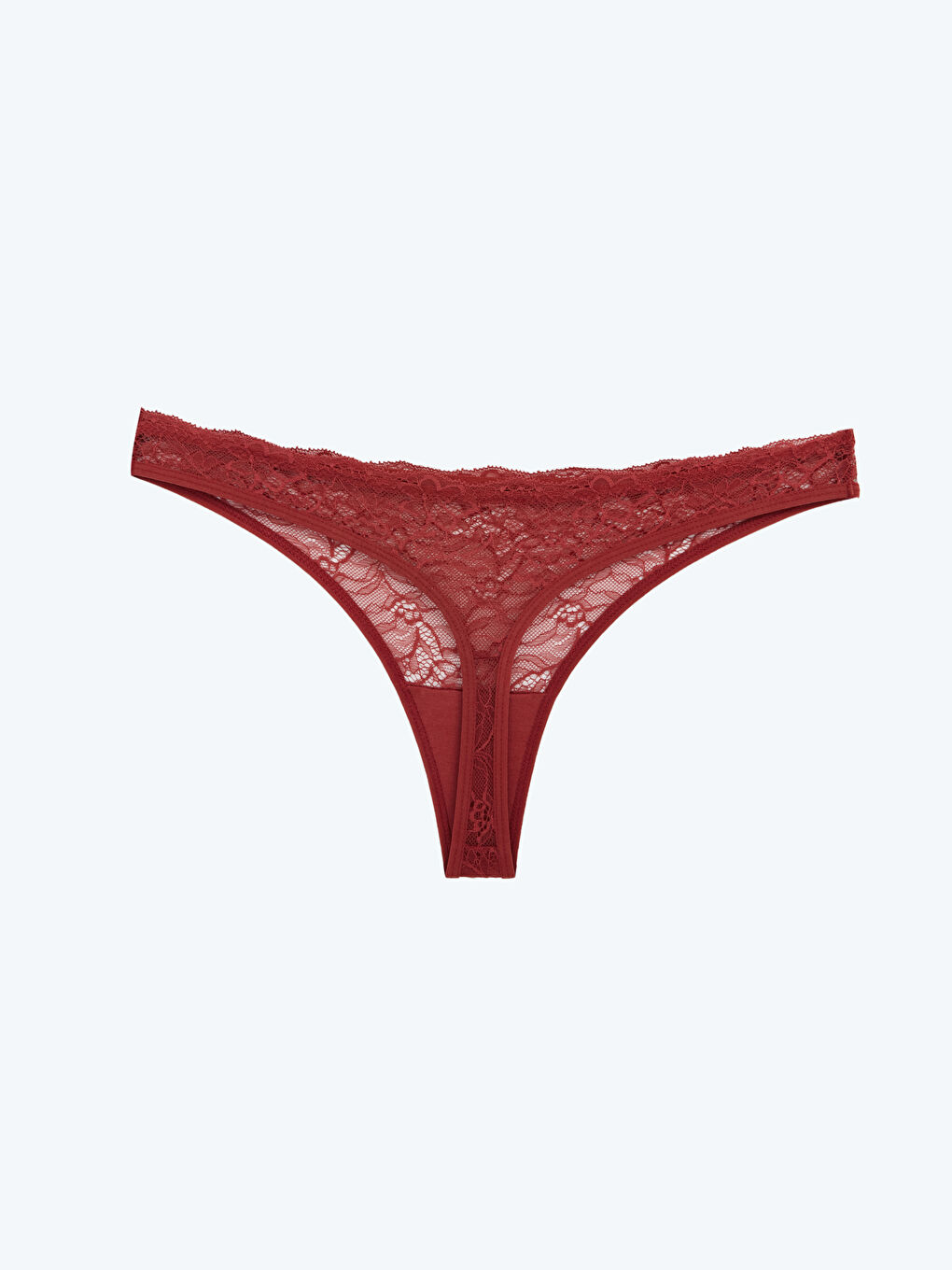 Pembe Dantelli Tanga Külot-1