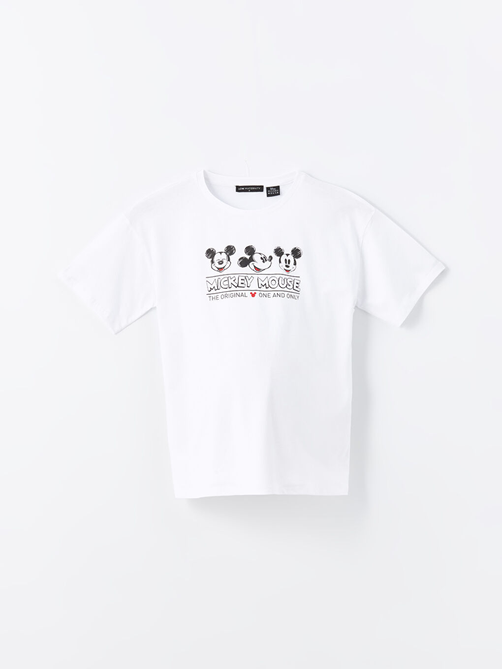 Crew Neck Mickey Mouse Printed Short Sleeve Maternity T-shirt -S4KN97Z8-E5X