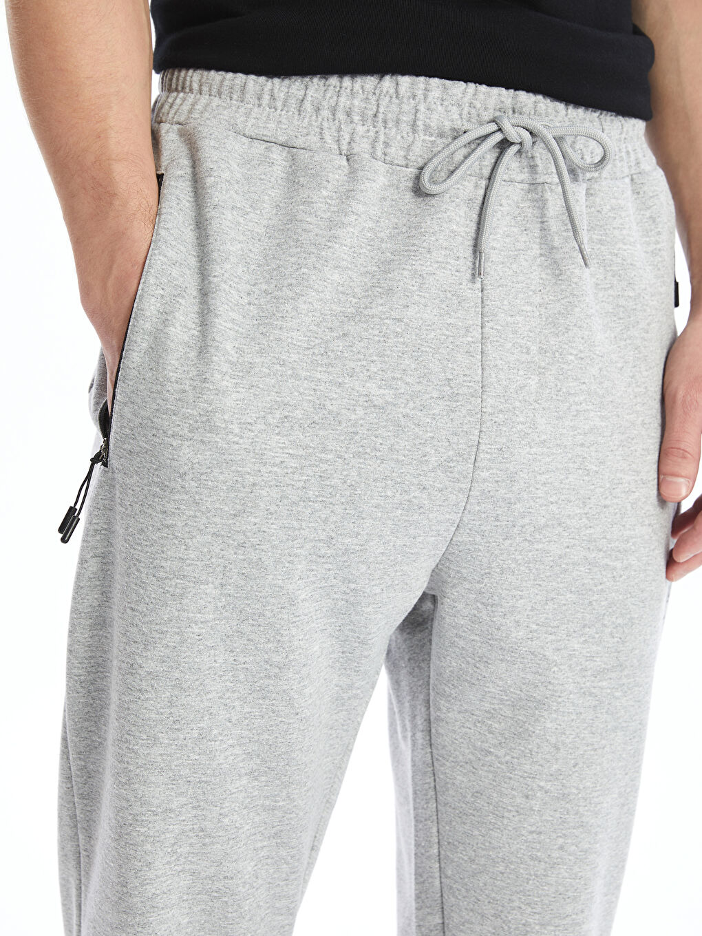 Gri Slim Fit Erkek Jogger Eşofman Altı-2