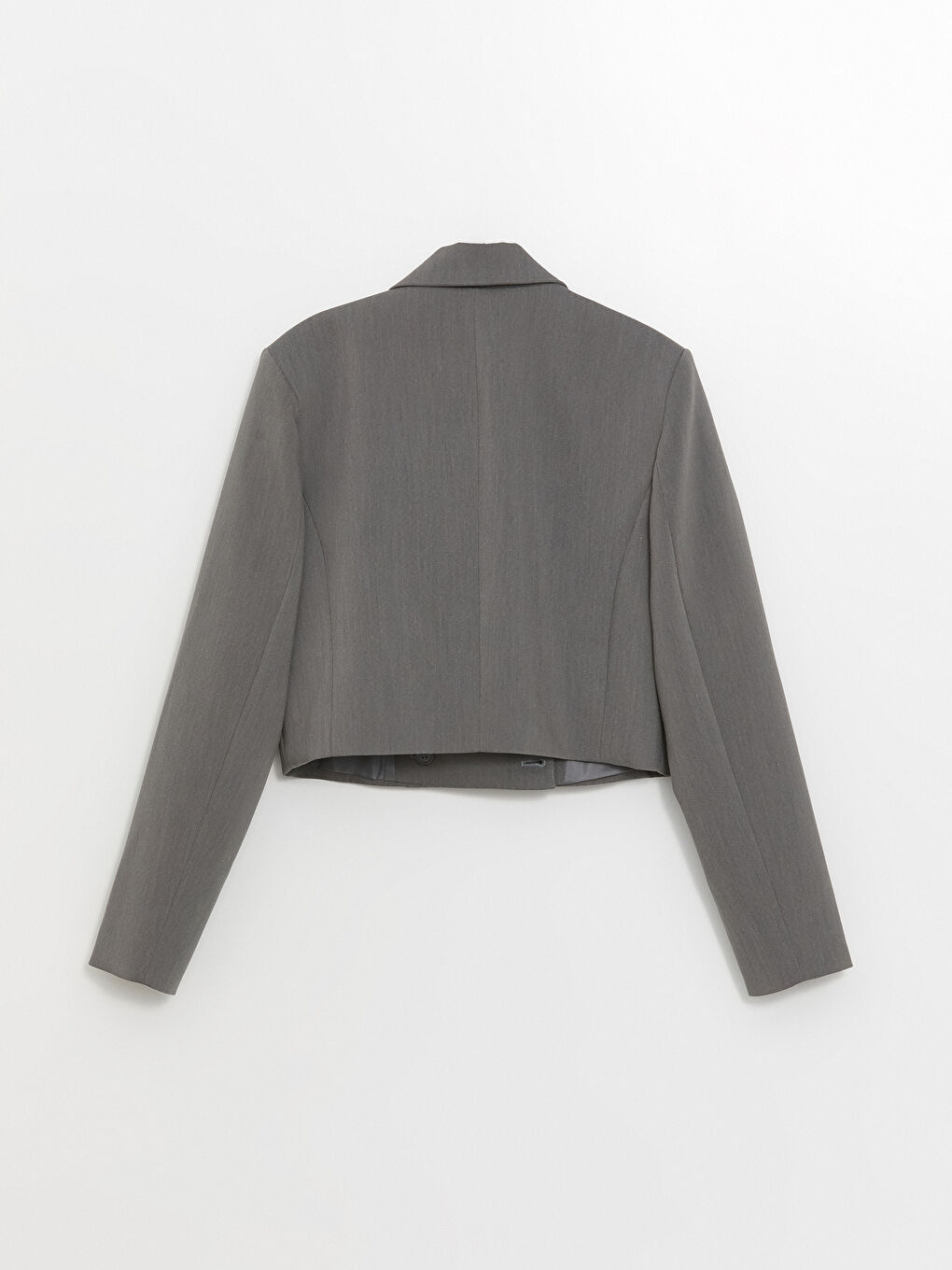 Straight Long Sleeve Crop Women's Blazer Jacket -S4KO22Z8-YGG