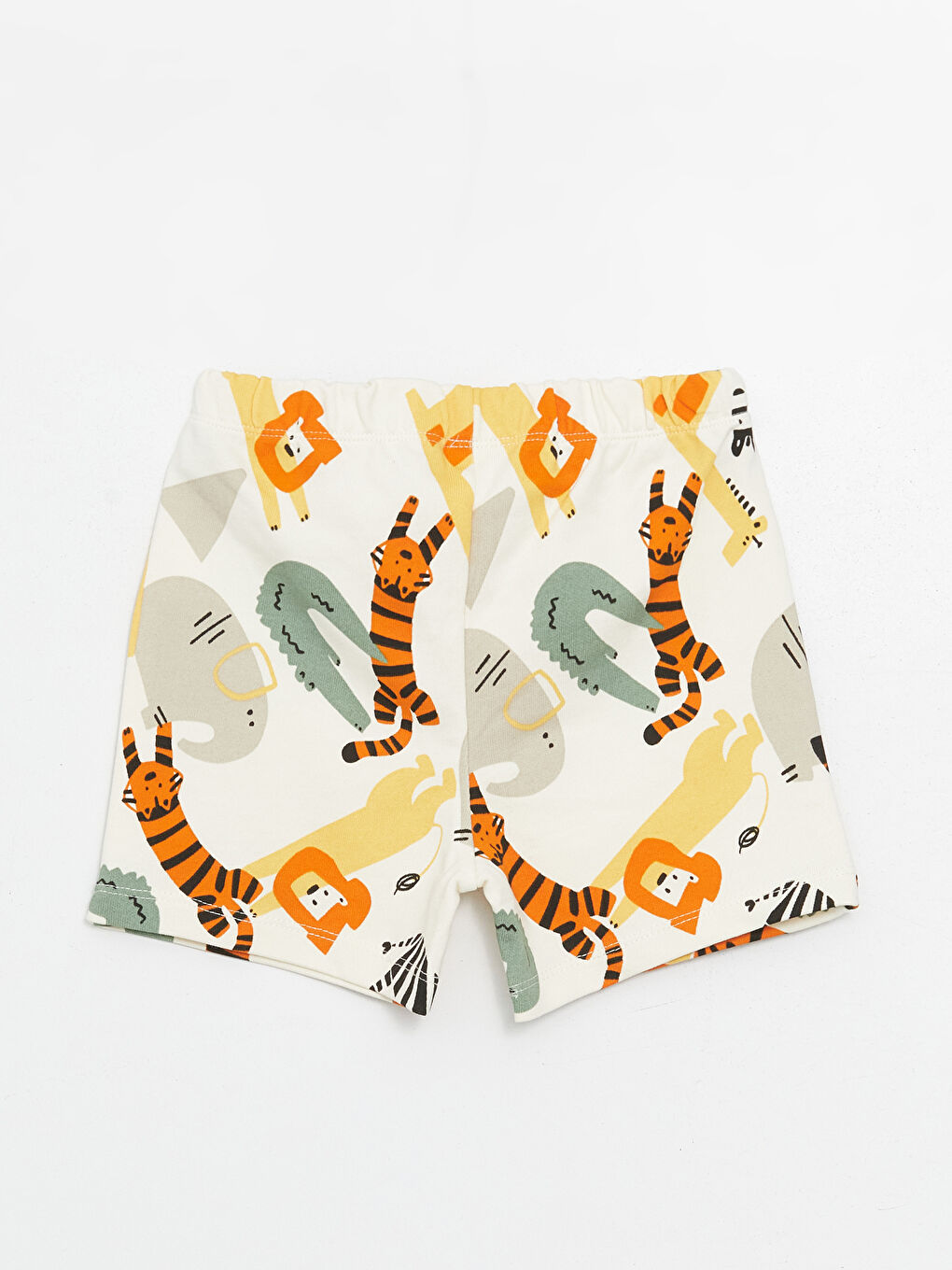 Gri Bisiklet Yaka Baskılı Erkek Bebek Tişört ve Şort 2'li Takım-4