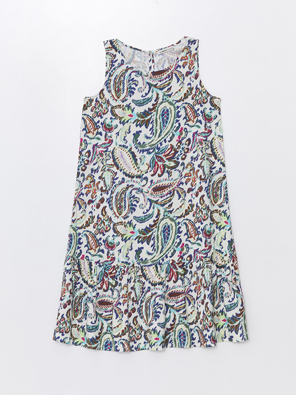 Crew Neck Floral A-Line Women's Dress -S4KO61Z8-F9C