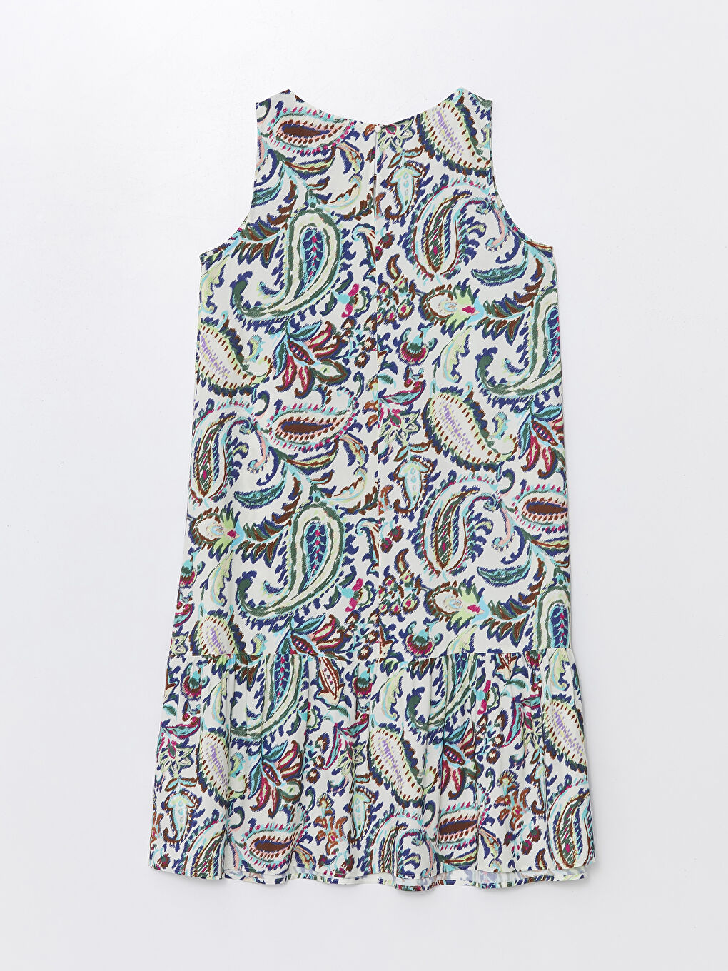 Crew Neck Floral A-Line Women's Dress -S4KO61Z8-F9C
