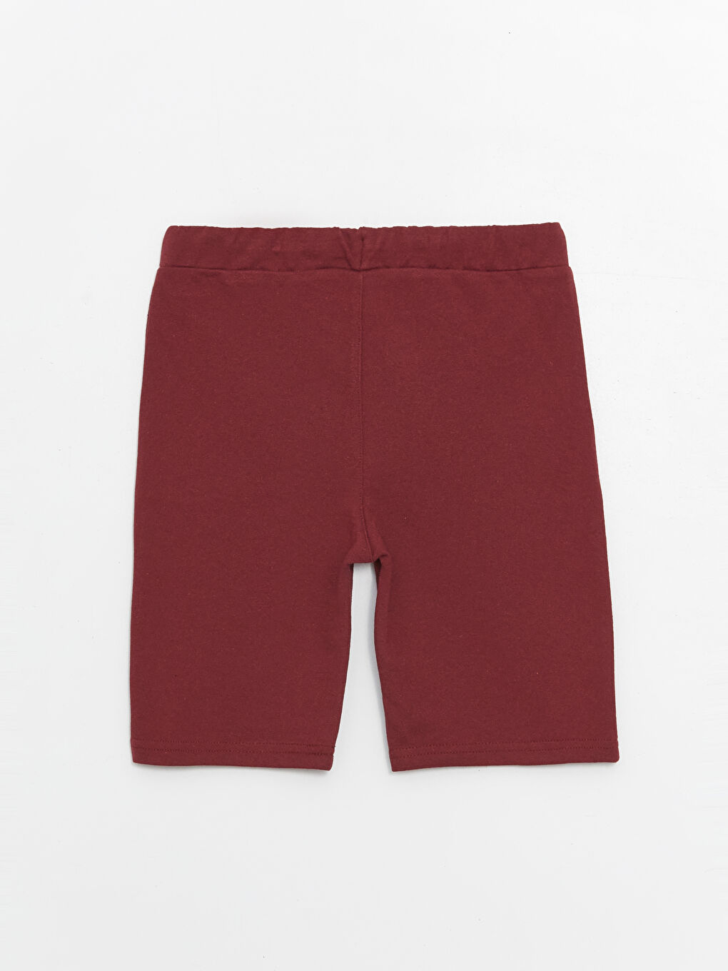 Bordo Beli Lastikli Basic Erkek Çocuk Şort-1
