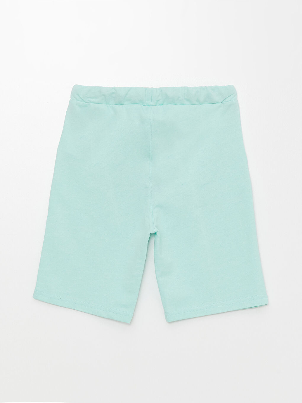 Yeşil Beli Lastikli Basic Erkek Çocuk Şort-1