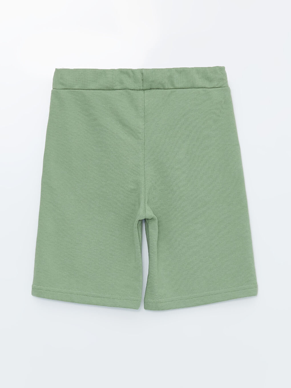 Yeşil Beli Lastikli Basic Erkek Çocuk Şort-1