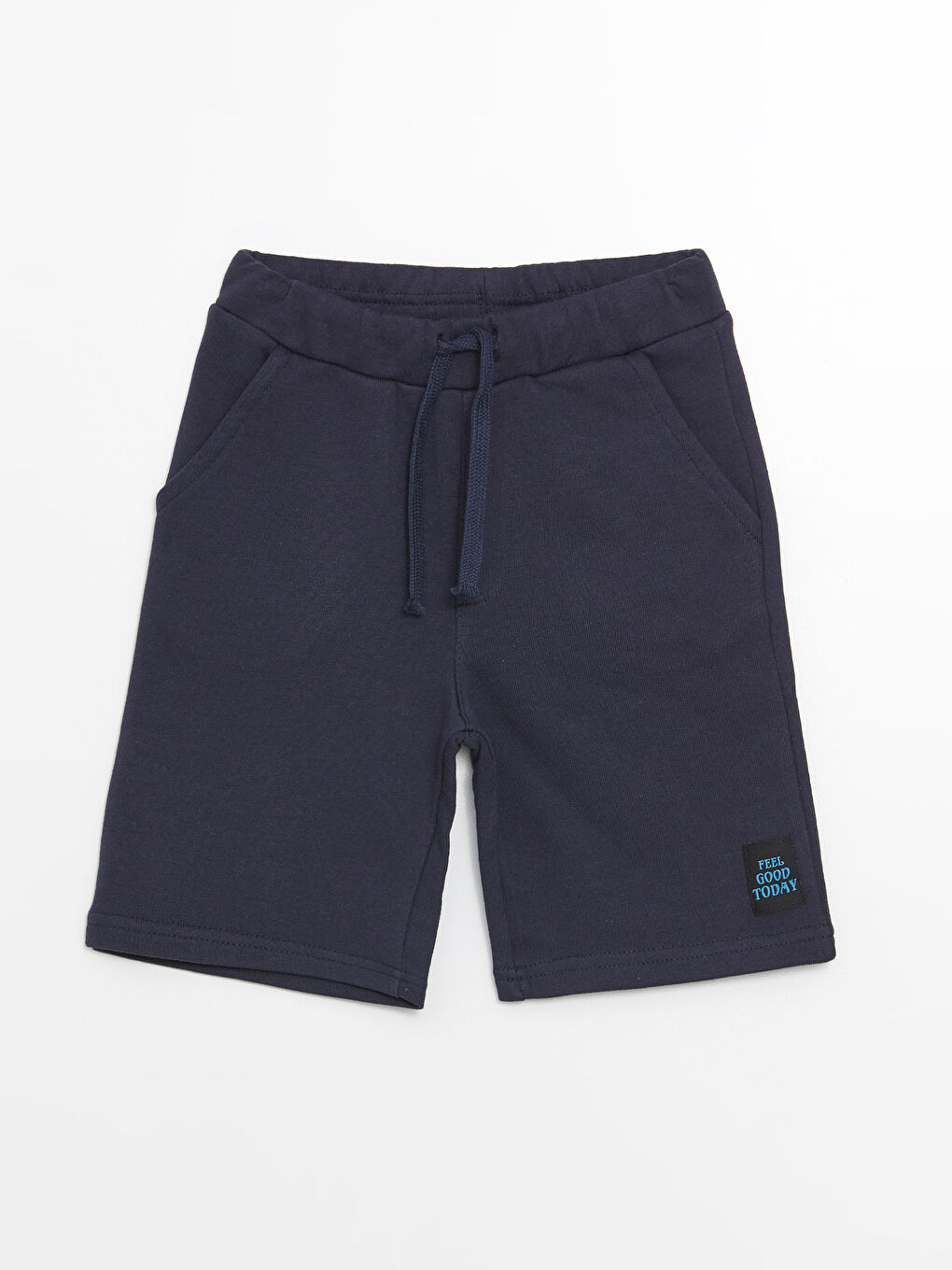 Lacivert Beli Lastikli Basic Erkek Çocuk Şort