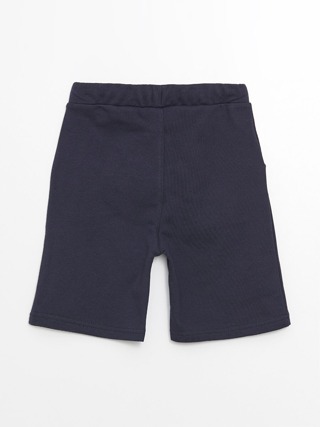 Lacivert Beli Lastikli Basic Erkek Çocuk Şort-1