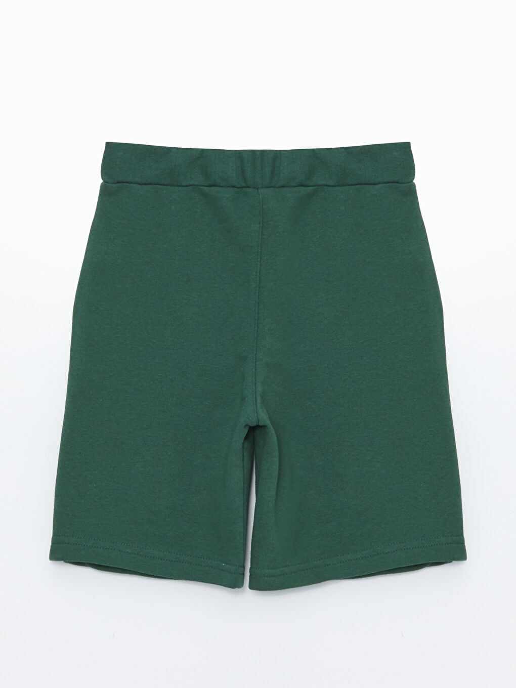 Yeşil Beli Lastikli Basic Erkek Çocuk Şort-1