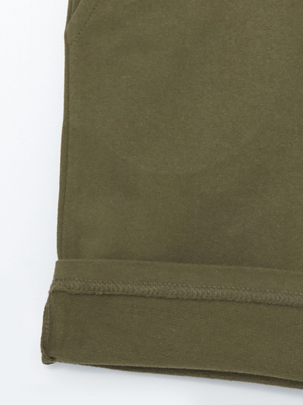 Haki Beli Lastikli Basic Erkek Çocuk Şort-2