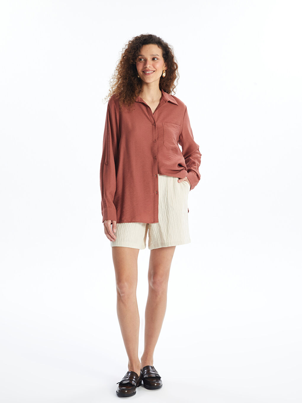 Women's Elastic Waist Regular Shorts -S4KP75Z8-G7K