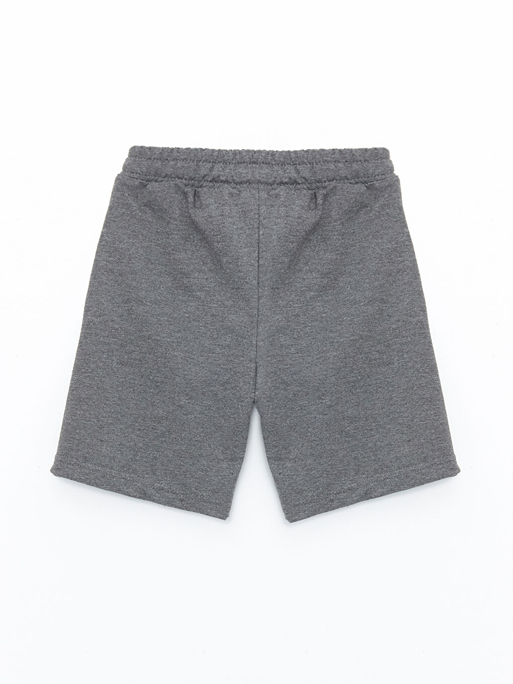 Antrasit Beli Lastikli Baskılı Erkek Çocuk Şort-1