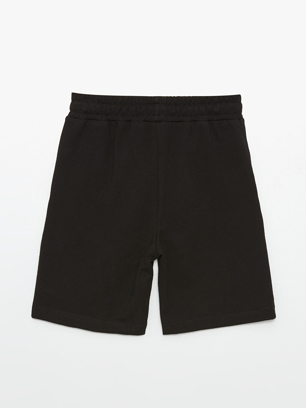 Siyah Beli Lastikli Baskılı Erkek Çocuk Şort-1