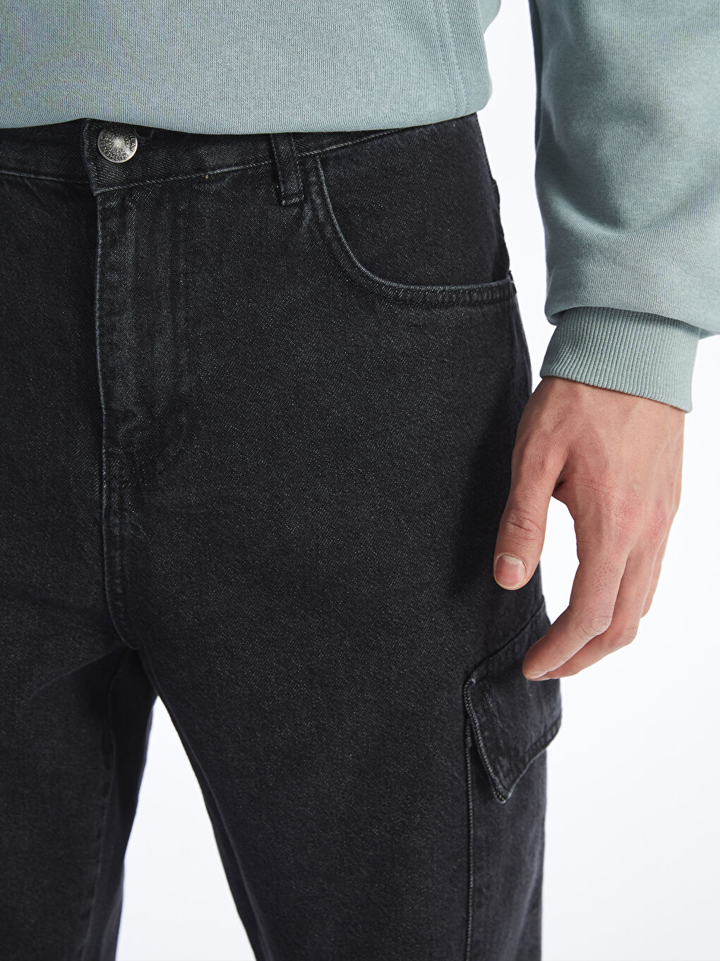 LCW Jeans Antrasit Baggy Fit Erkek Jean Pantolon - 2