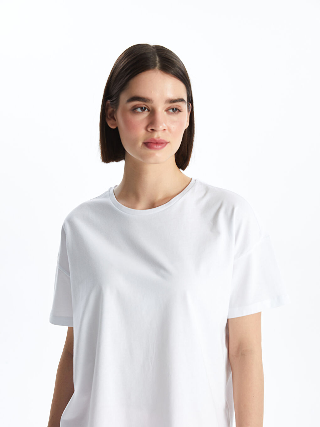 Pembe Bisiklet Yaka Baskılı Kısa Kollu Kadın Şortlu Pijama Takımı-5