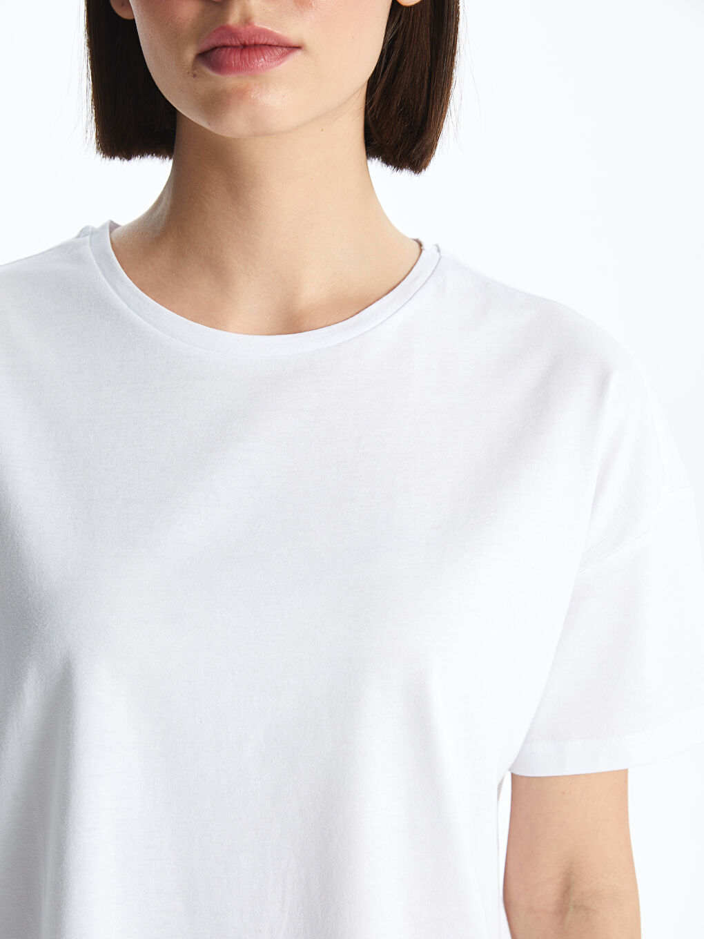 Pembe Bisiklet Yaka Baskılı Kısa Kollu Kadın Şortlu Pijama Takımı-7