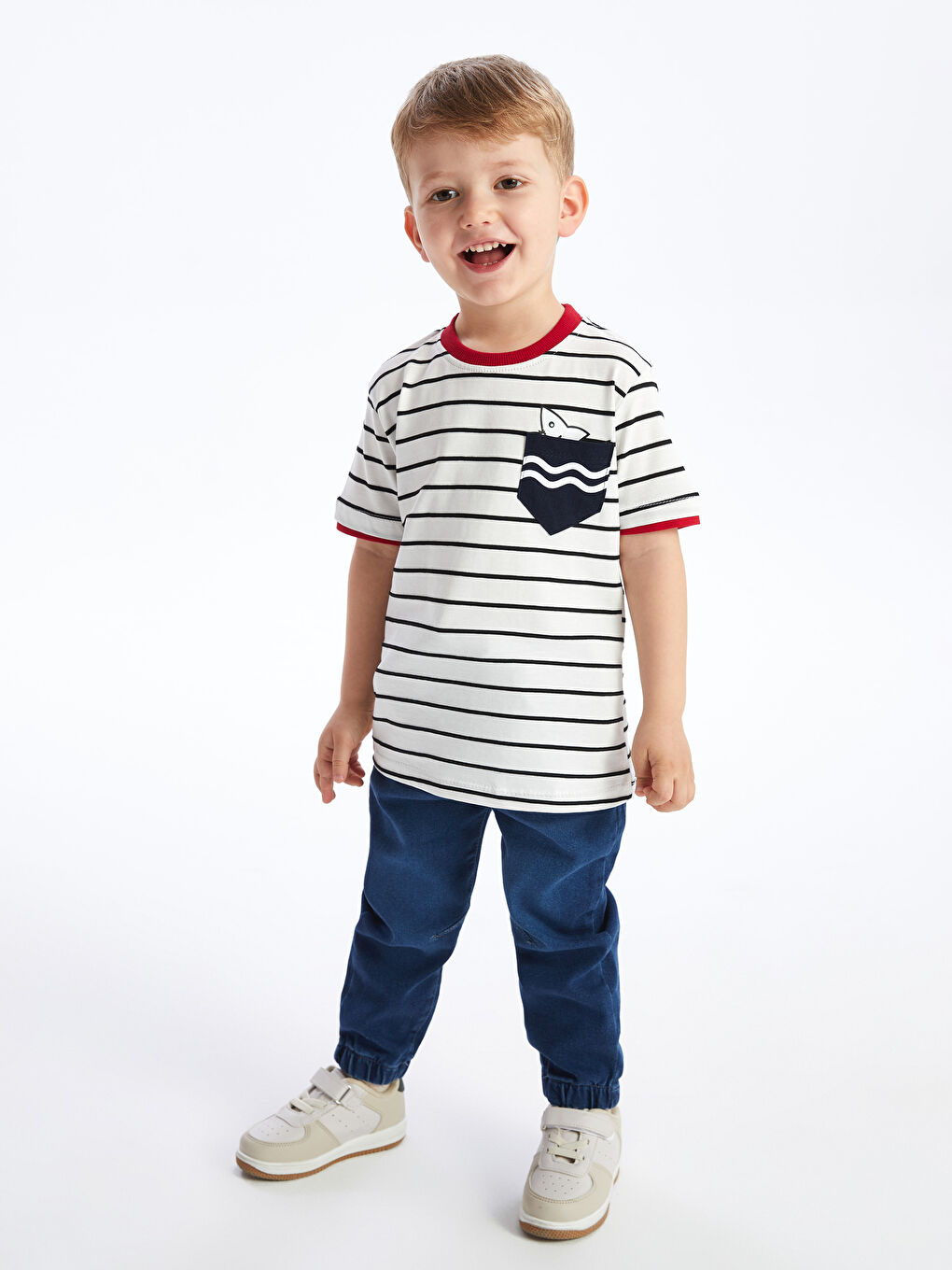 Calimera Kids Siyah Bisiklet Yaka Erkek Bebek Tişört - 1