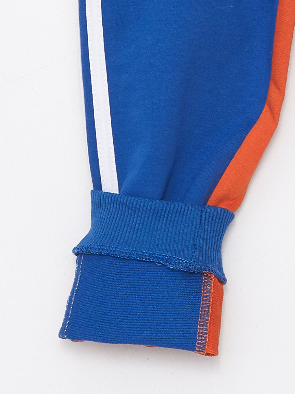 Mavi Beli Lastikli Baskılı Erkek Bebek Eşofman Altı-5