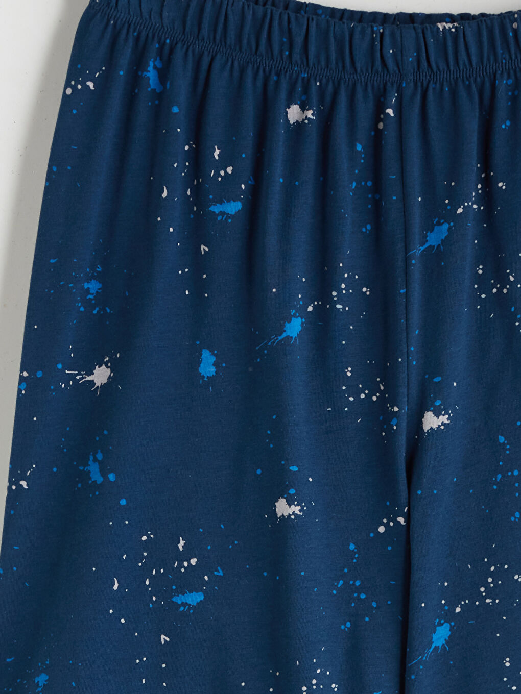 Lacivert Beli Lastikli Erkek Çocuk Pijama Şort-1