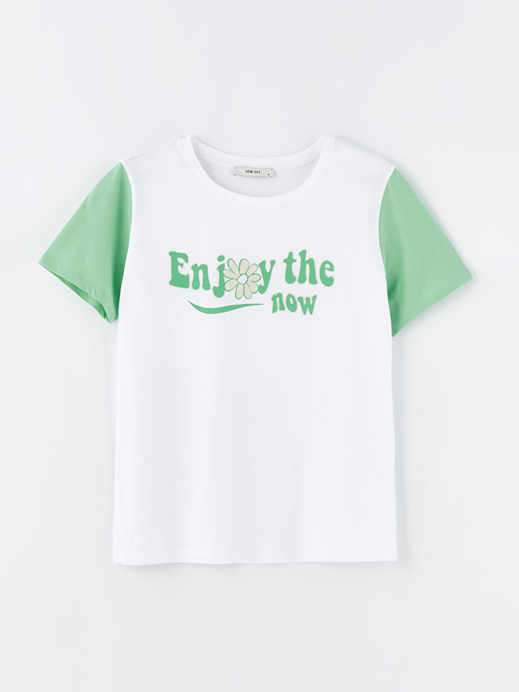 Crew Neck Printed Short Sleeve Women's T-Shirt-5