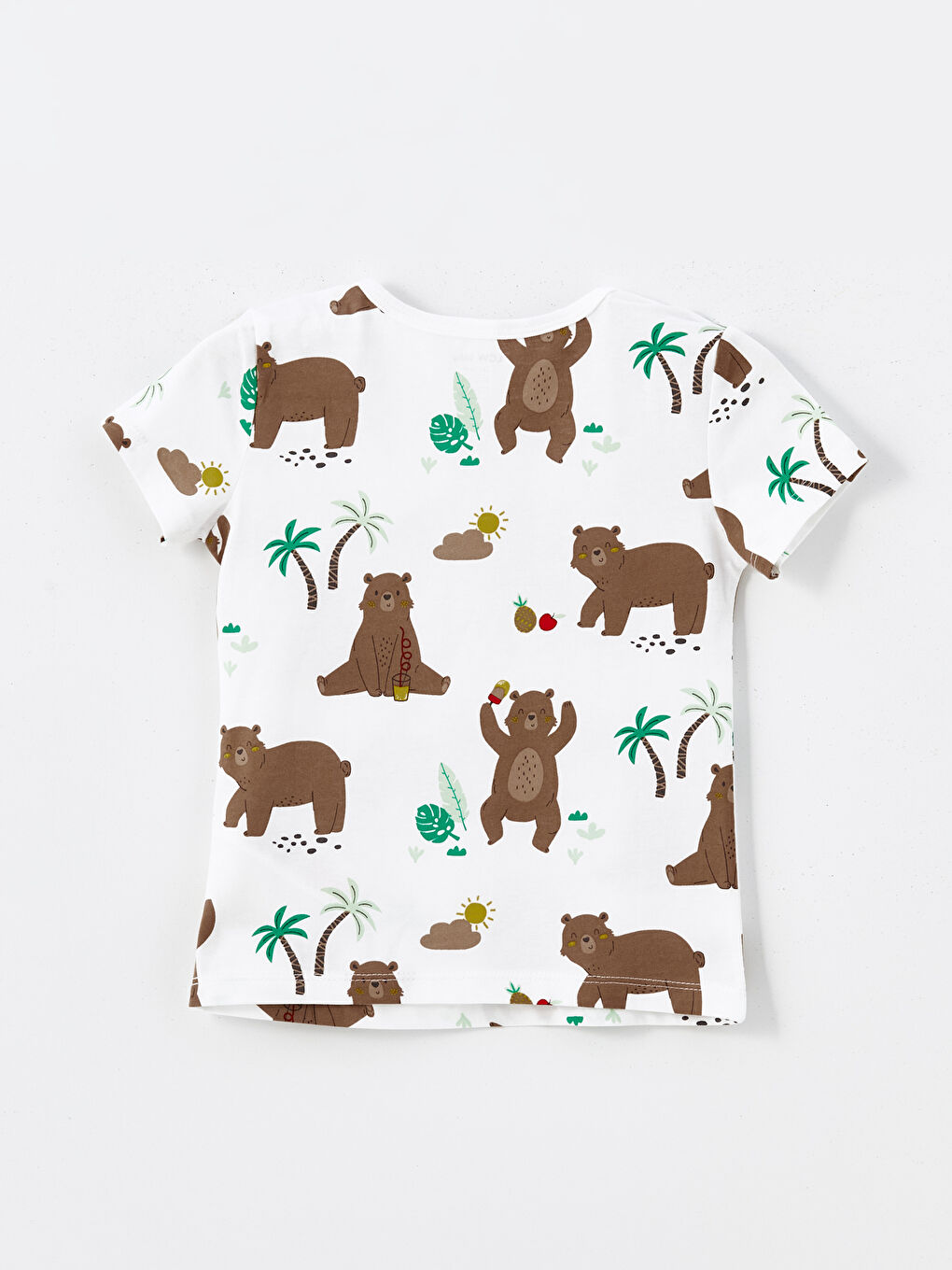 Crew Neck Short Sleeve Printed Baby Boy Shorts Pajama Set -S4KS83Z1-LRA