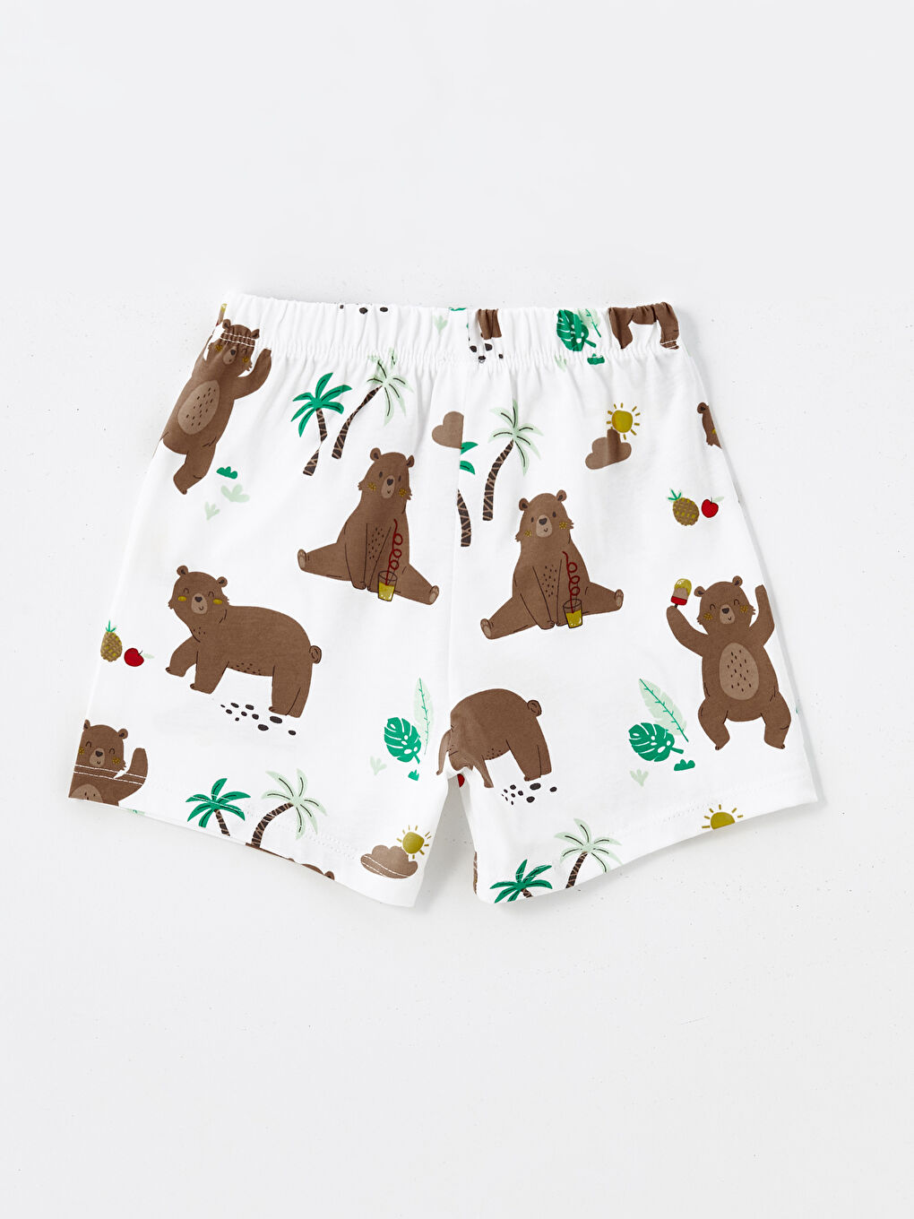 Crew Neck Short Sleeve Printed Baby Boy Shorts Pajama Set -S4KS83Z1-LRA