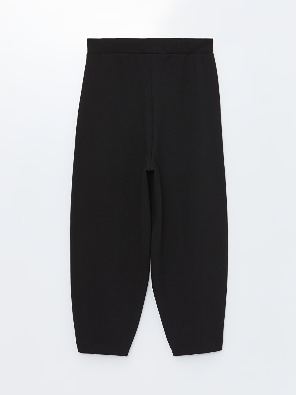 Siyah Beli Lastikli Rahat Kalıp Kadın Pantolon-6