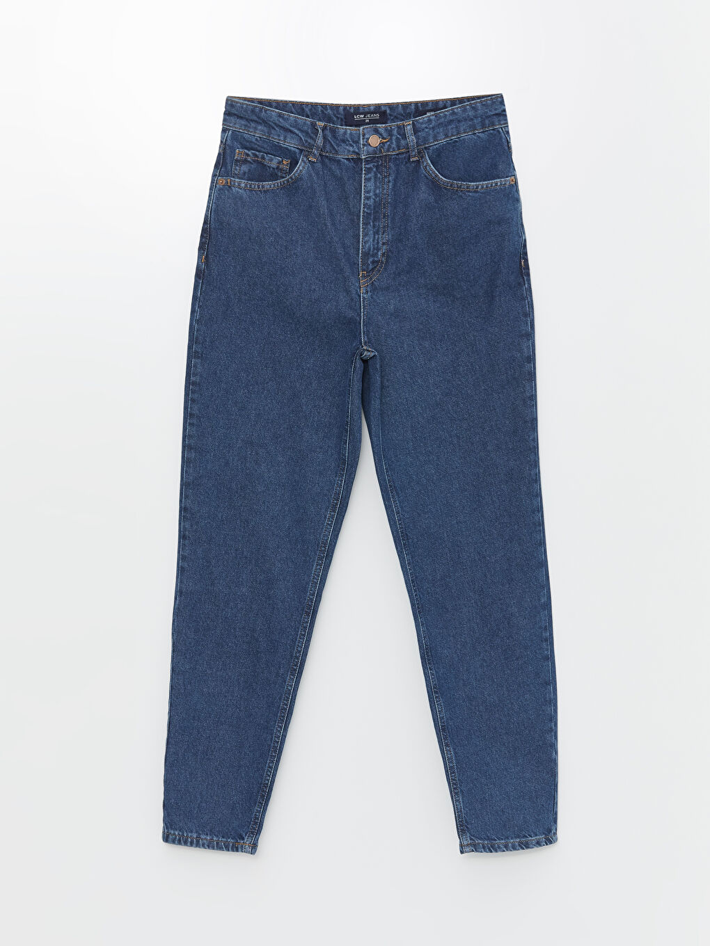 LCW Jeans Orta İndigo Rodeo Mom Fit Kadın Jean Pantolon - 4