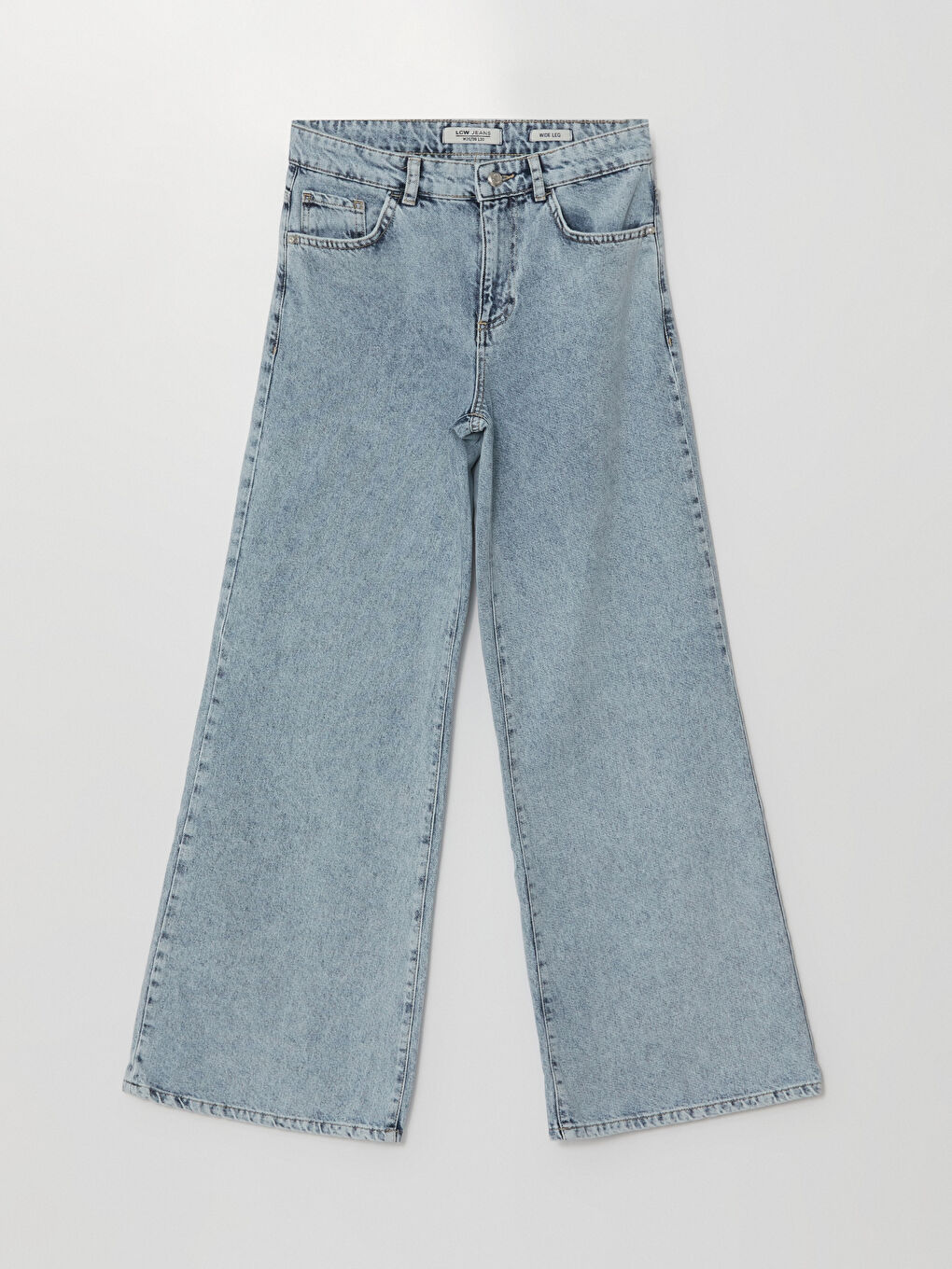 İndigo Wideleg Kadın Jean Pantolon-4