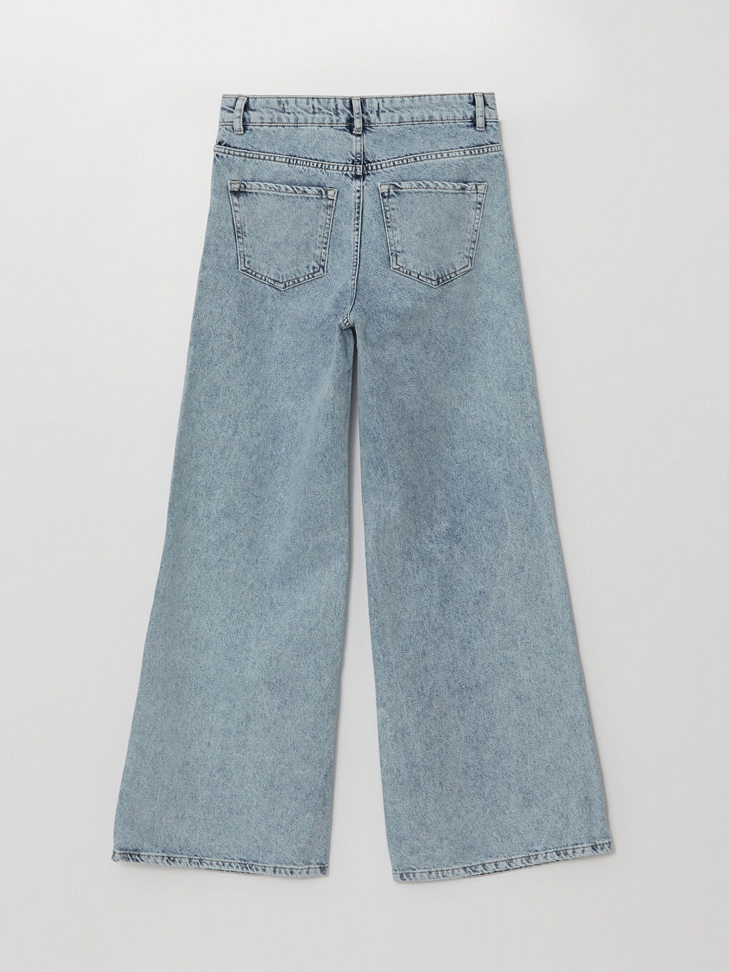 İndigo Wideleg Kadın Jean Pantolon-5