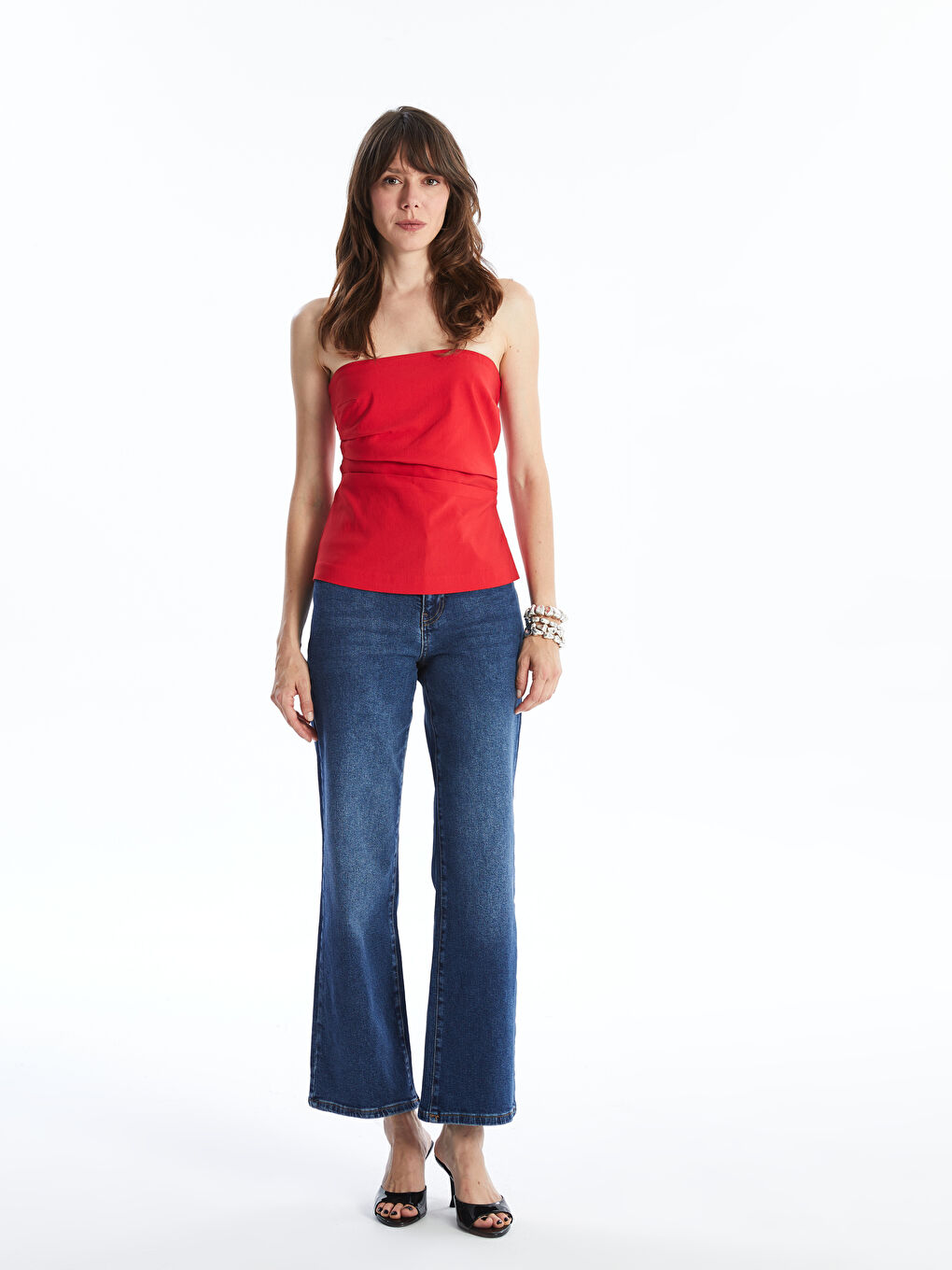 Wideleg Women's Jeans -S4KT58Z8-507