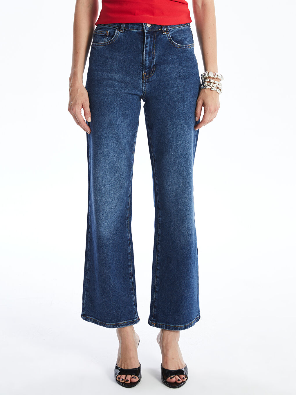 Wideleg Women's Jeans -S4KT58Z8-507
