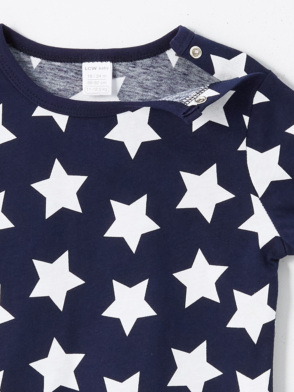 Mavi Bisiklet Yaka Kısa Kollu Baskılı Erkek Bebek Tişört-2