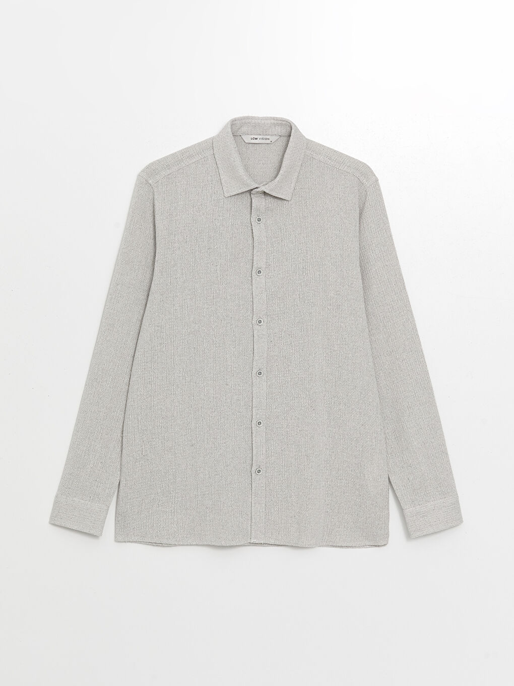 Slim Fit Long Sleeve Dobby Men's Textured Shirt -S4KU61Z8-QDS