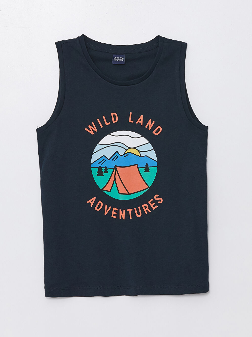 Crew Neck Printed Boys' Vest